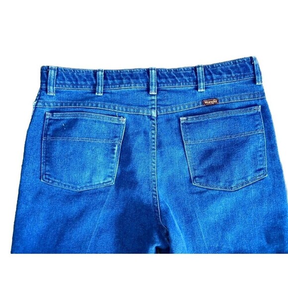 Wrangler Hero Jeans Men's Size 36x32 Blue Denim Stretch Fit Vintage - Picture 5 of 10